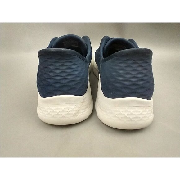 Skechers Women's 11 Wide Slip-ins Go Walk Flex Navy Sneakers Shoes 124836W - Picture 4 of 10